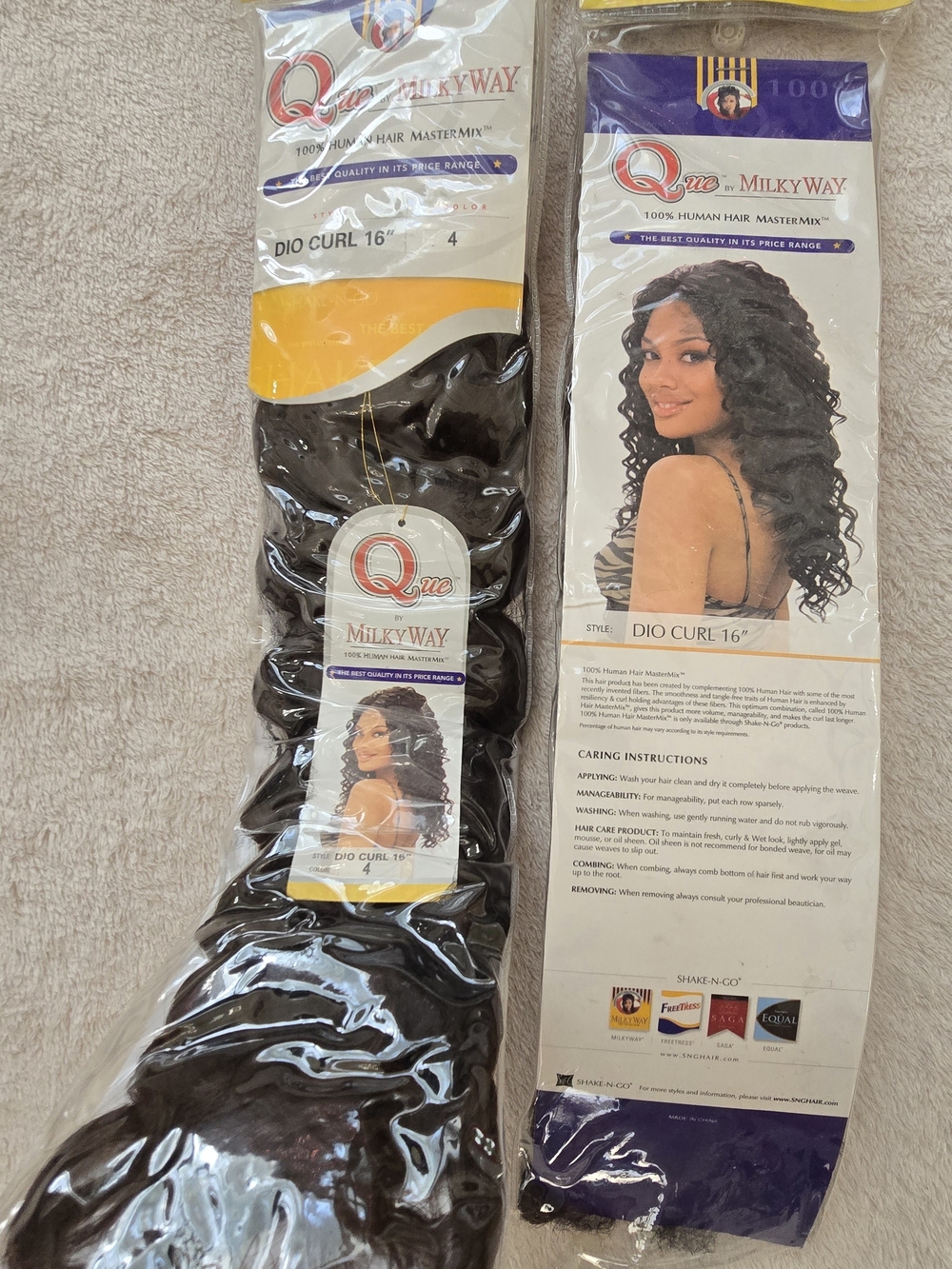 Dio Curl 16" Synthetic Hair Weave - Black